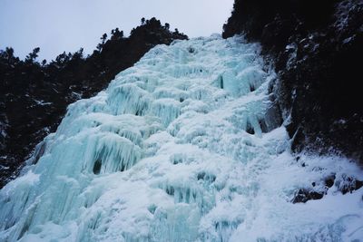 Scenic view of snow covered mountain