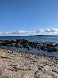 Scenic view of sea against sky