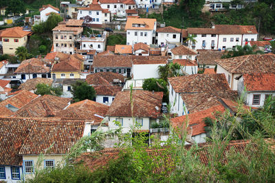 High angle view of cityscape