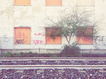 View of railroad track