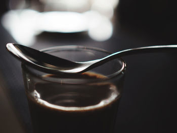 Close-up of drink on table