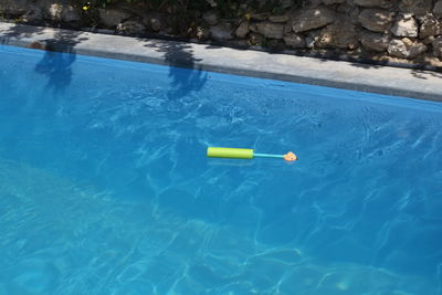 High angle view of swimming pool