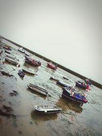 Boats in sea