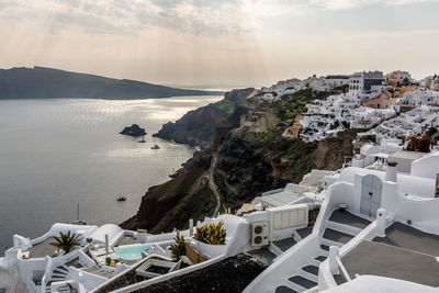 Panoramic view of sea against sky