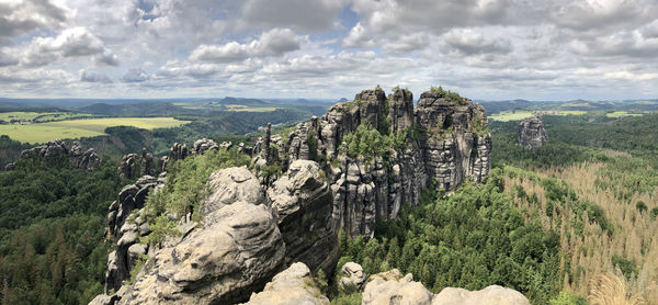 Panoramic view of landscape against sky