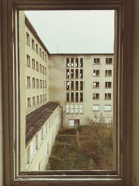 View of residential buildings