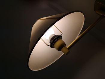 Close-up of illuminated lamp