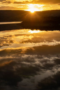 Scenic view of sky during sunset