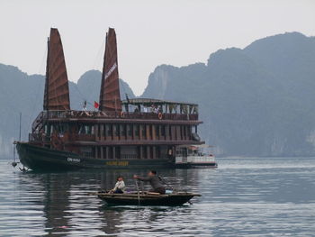 Boats in sea