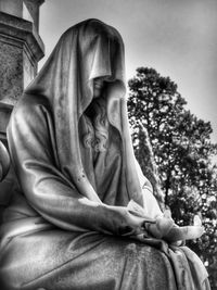 Low angle view of statue