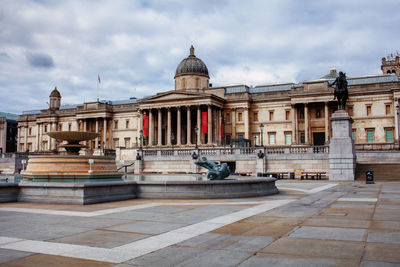 View of historic building against cloudy sky