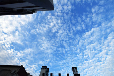 Low angle view of buildings against sky