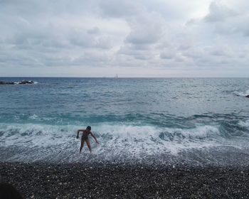 Scenic view of sea against sky