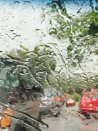 View of wet window