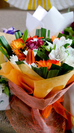 Close-up of flowers bouquet