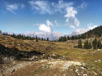 Scenic view of landscape against sky