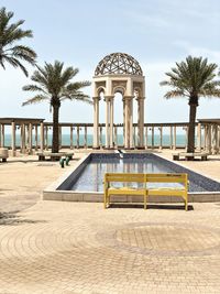 View of swimming pool against the sky