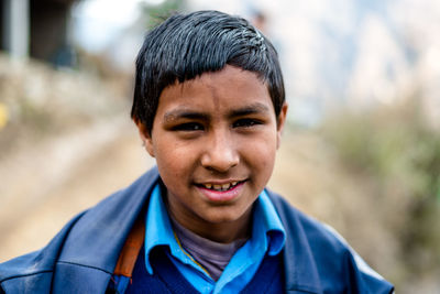 Portrait of smiling boy