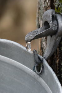 Close-up of rusty chain