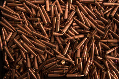 Full frame shot of bullets