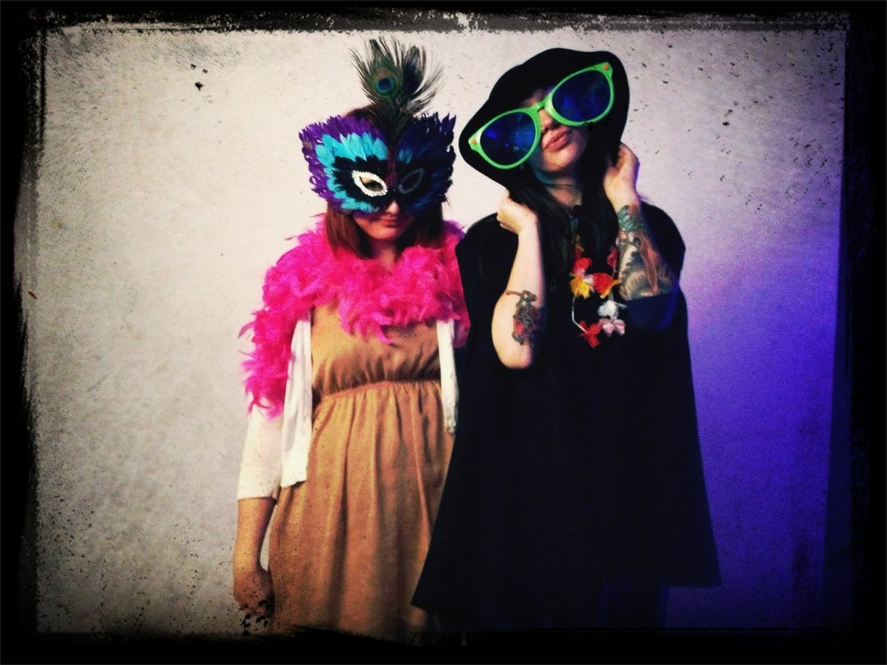 Photo booth fun at AJs wedding last night.