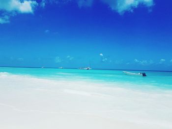 Boats in sea