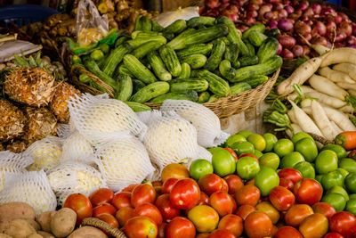 Heap of vegetables for sale