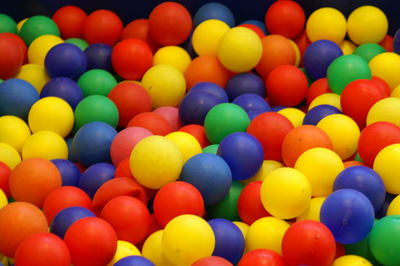 Full frame shot of multi colored balls