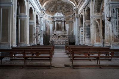 Interior of old church