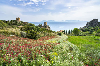 Scenic view of sea against sky