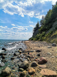 Scenic view of sea against sky