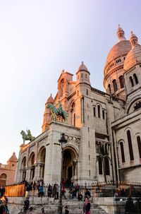 Low angle view of cathedral against clear sky