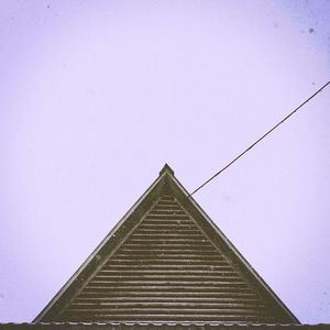 Low angle view of building against clear sky