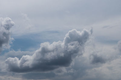 Low angle view of clouds in sky