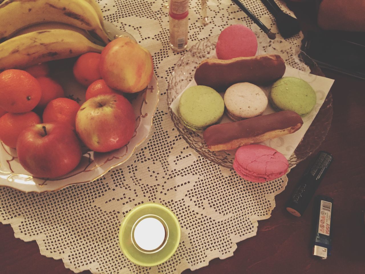 food and drink, food, indoors, freshness, table, still life, healthy eating, fruit, high angle view, plate, sweet food, ready-to-eat, directly above, no people, indulgence, close-up, dessert, bowl, red, strawberry