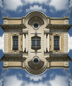 Low angle view of building against sky