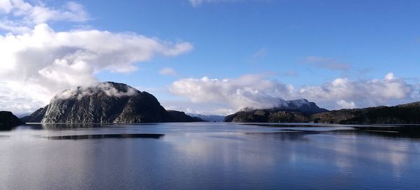 Panoramic view of sea against sky