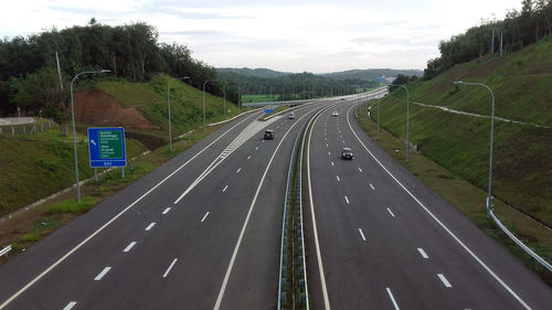 View of highway against sky