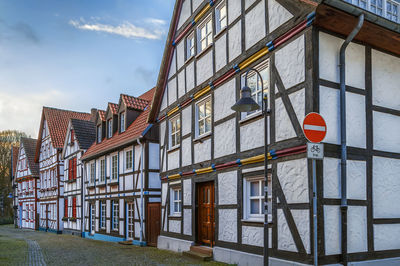 Low angle view of building against sky