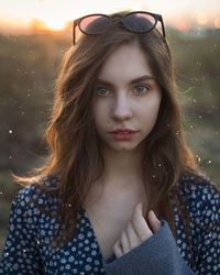 Portrait of beautiful woman