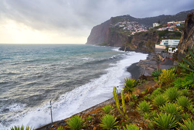 Scenic view of sea against sky