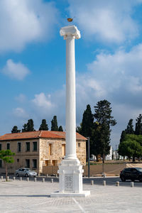 Monument stele in paphos, cyprus