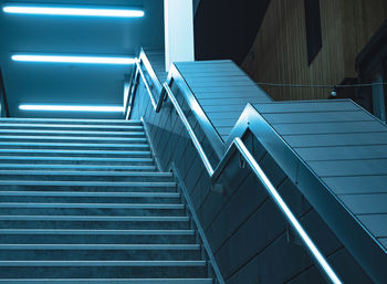 Low angle view of staircase in building