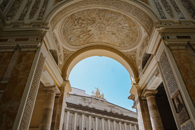 Low angle view of historical building