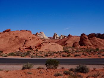 Rock formations in desert