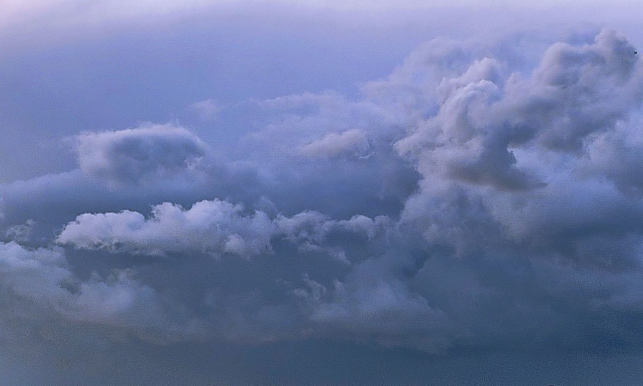 sky, cloud, beauty in nature, environment, nature, no people, cloudscape, storm cloud, outdoors, dramatic sky, storm, scenics - nature, blue, wind, landscape, idyllic, day, backgrounds, fluffy, tranquility, overcast, thunderstorm, daytime, travel