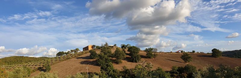 Panoramic view of landscape against sky