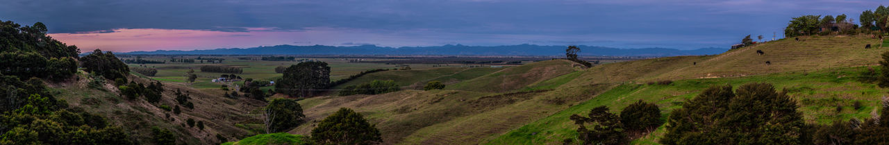 Panoramic view of landscape against sky