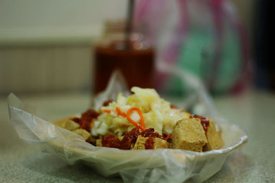 Close-up of food in bowl