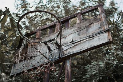 Old basketball hoop